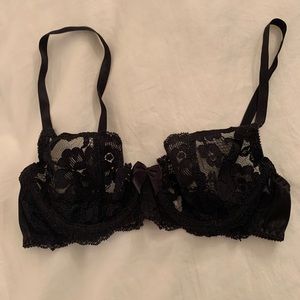 Vintage Victoria’s Secret Black Lace Bra. 34A